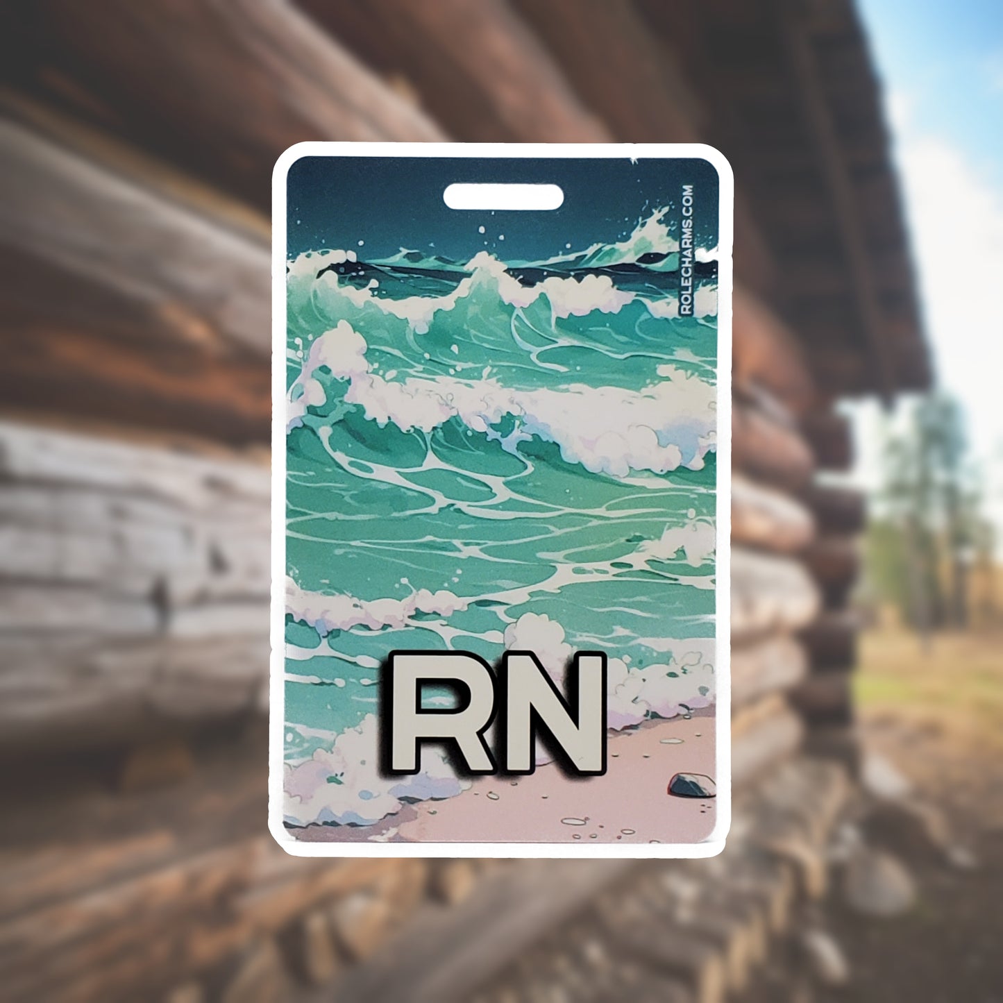 Beach Time (RN) - Horizontal Role ID Badge