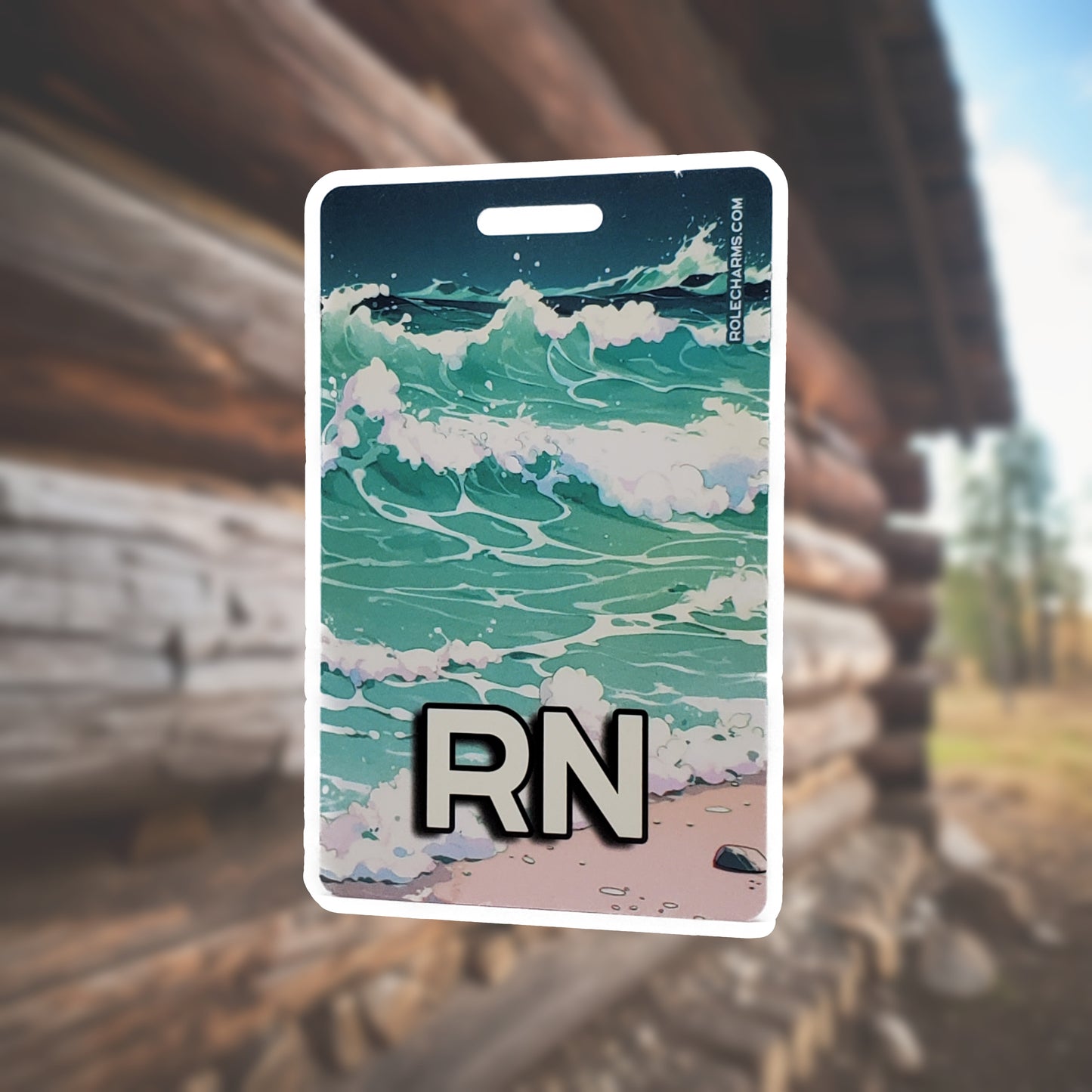 Beach Time (RN) - Horizontal Role ID Badge