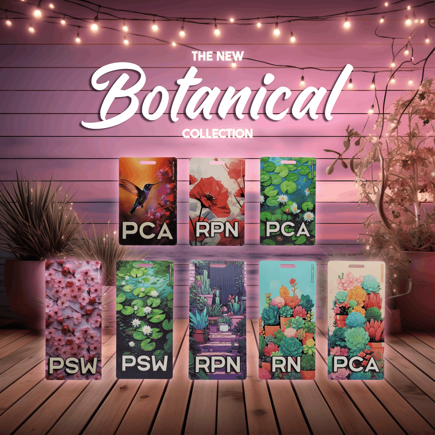 Succulent Garden (RPN) - Vertical Role ID Badge