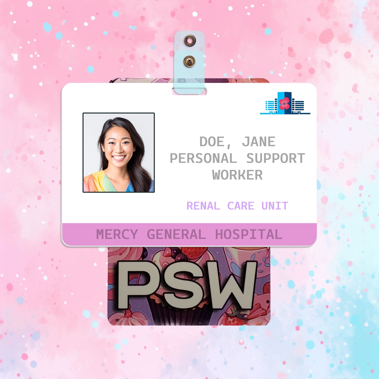 Cupcake (PSW) - Horizontal Role ID Badge [v1]