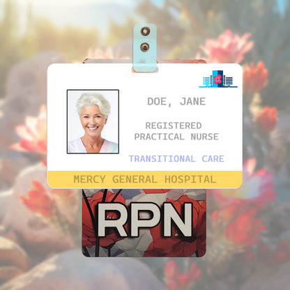 Poppy Fields (RPN) - Horizontal Role ID Badge