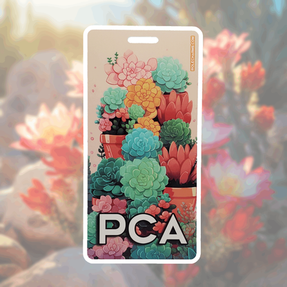 Golden Succulents (PCA) - Vertical Role ID Badge