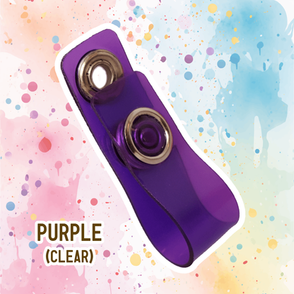 Badge Clip (Purple, Translucent)