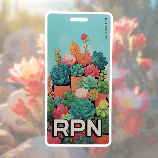 Succulent Garden (RPN) - Vertical Role ID Badge