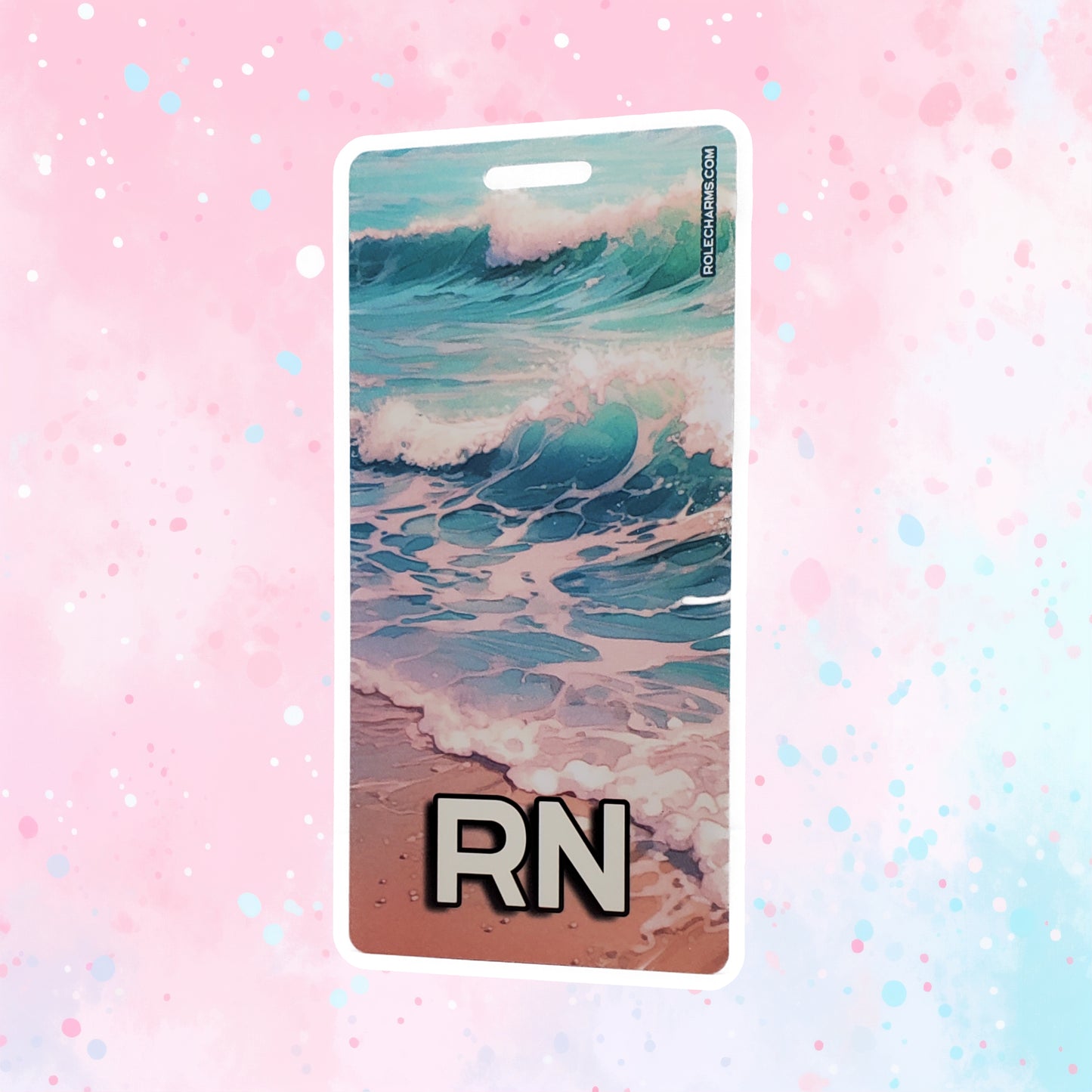 Beach Day (RN) - Vertical Role ID Badge