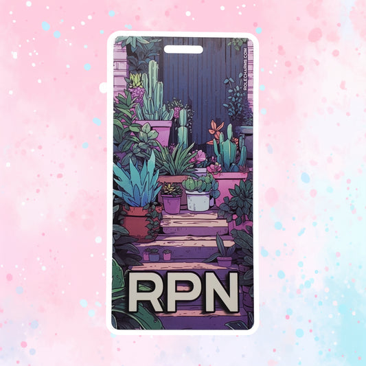 Lo-Fi Cacti (RPN) - Vertical Role ID Badge