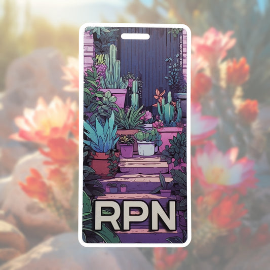 Lo-Fi Cacti (RPN) - Vertical Role ID Badge