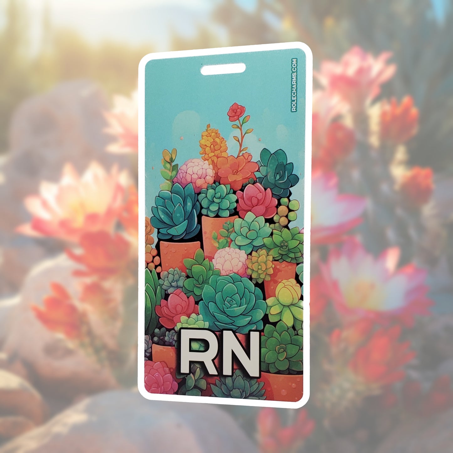 Succulent Garden (RN) - Vertical Role ID Badge