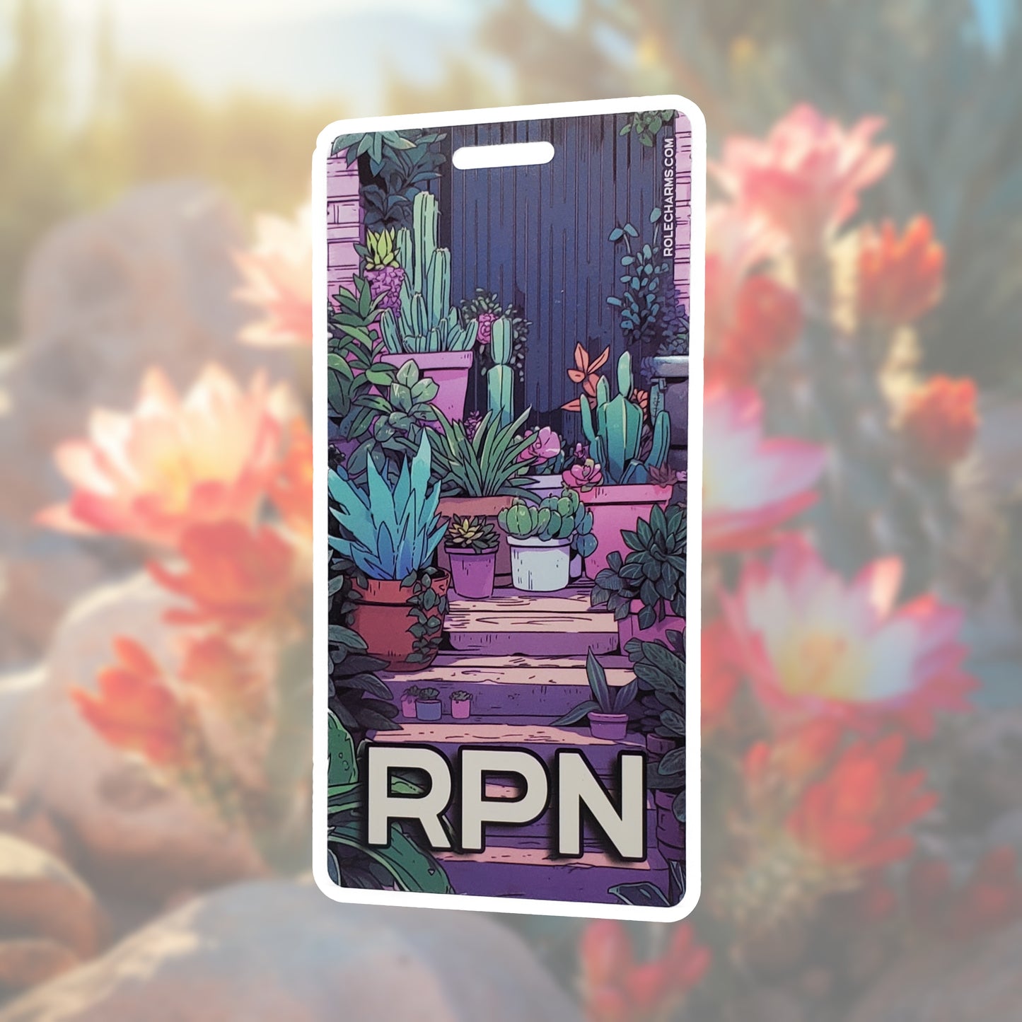 Lo-Fi Cacti (RPN) - Vertical Role ID Badge