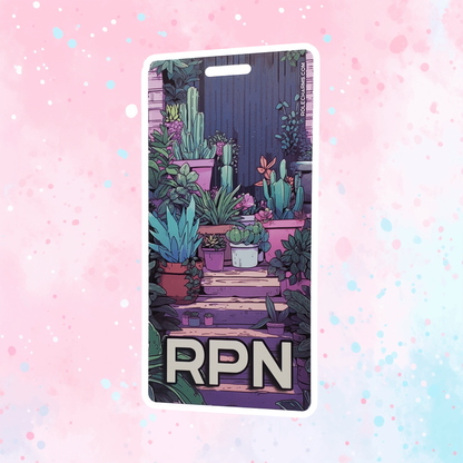 Lo-Fi Cacti (RPN) - Vertical Role ID Badge