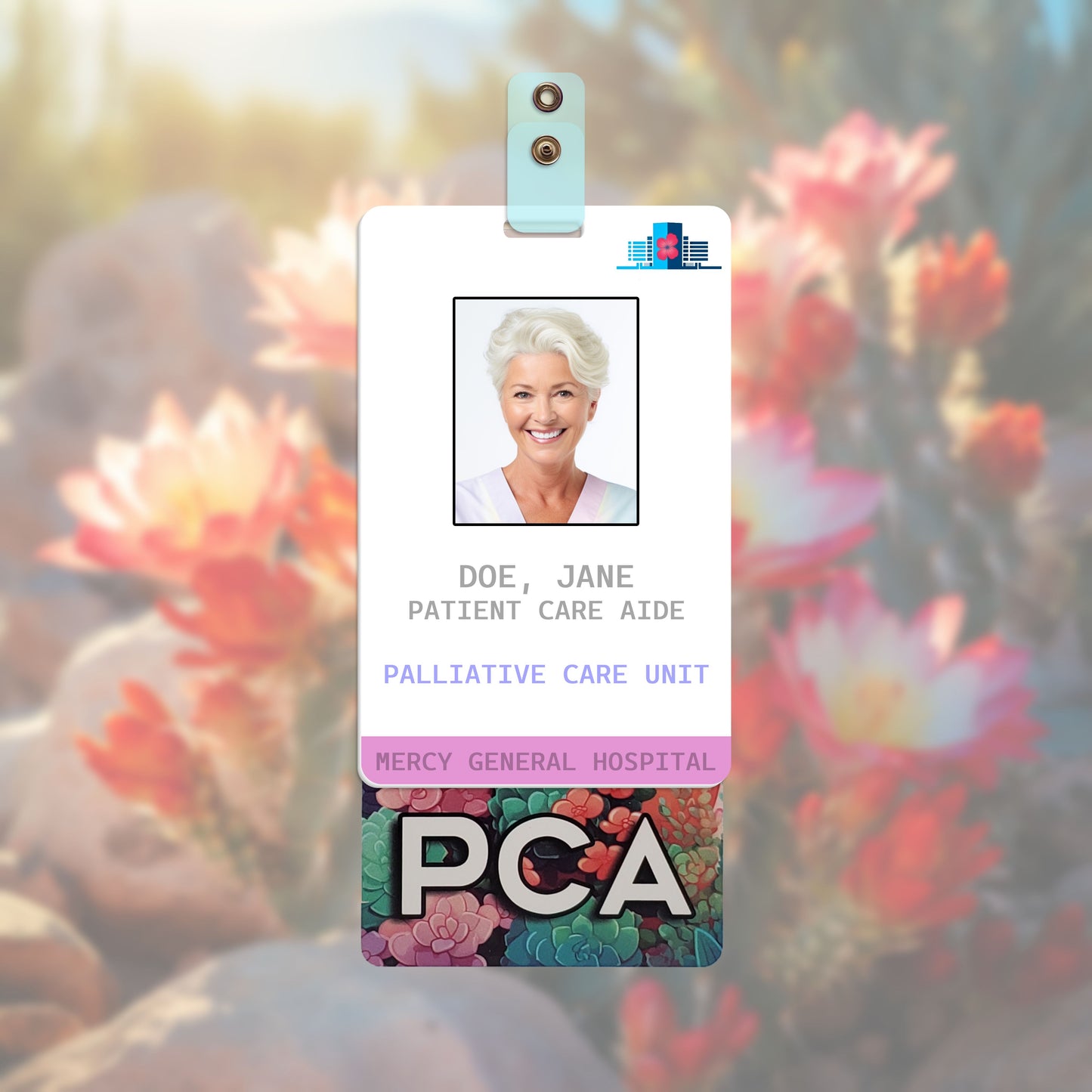 Golden Succulents (PCA) - Vertical Role ID Badge