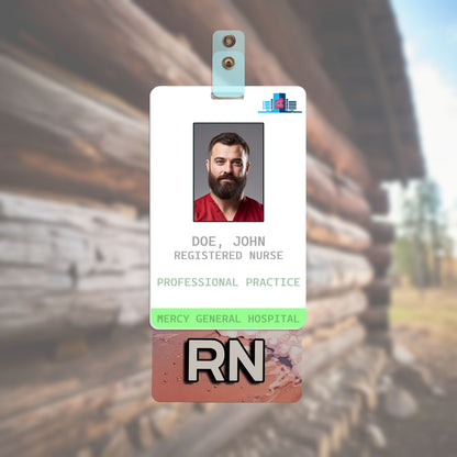 Beach Dream (RN) - Vertical Role ID Badge [v1]