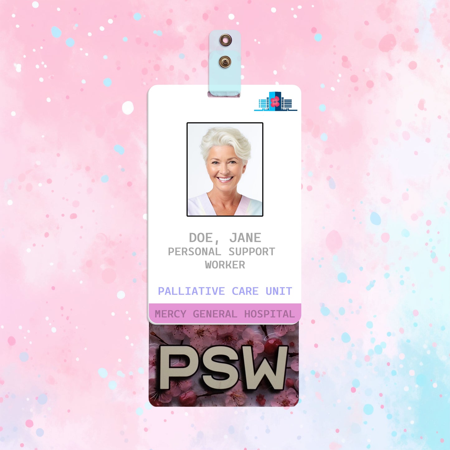 Cherry Blossom (PSW) - Vertical Role ID Badge [v1]