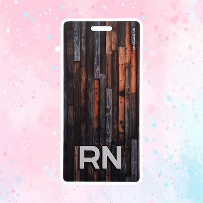 Wood Cabin (RN) - Vertical Role ID Badge [v1]