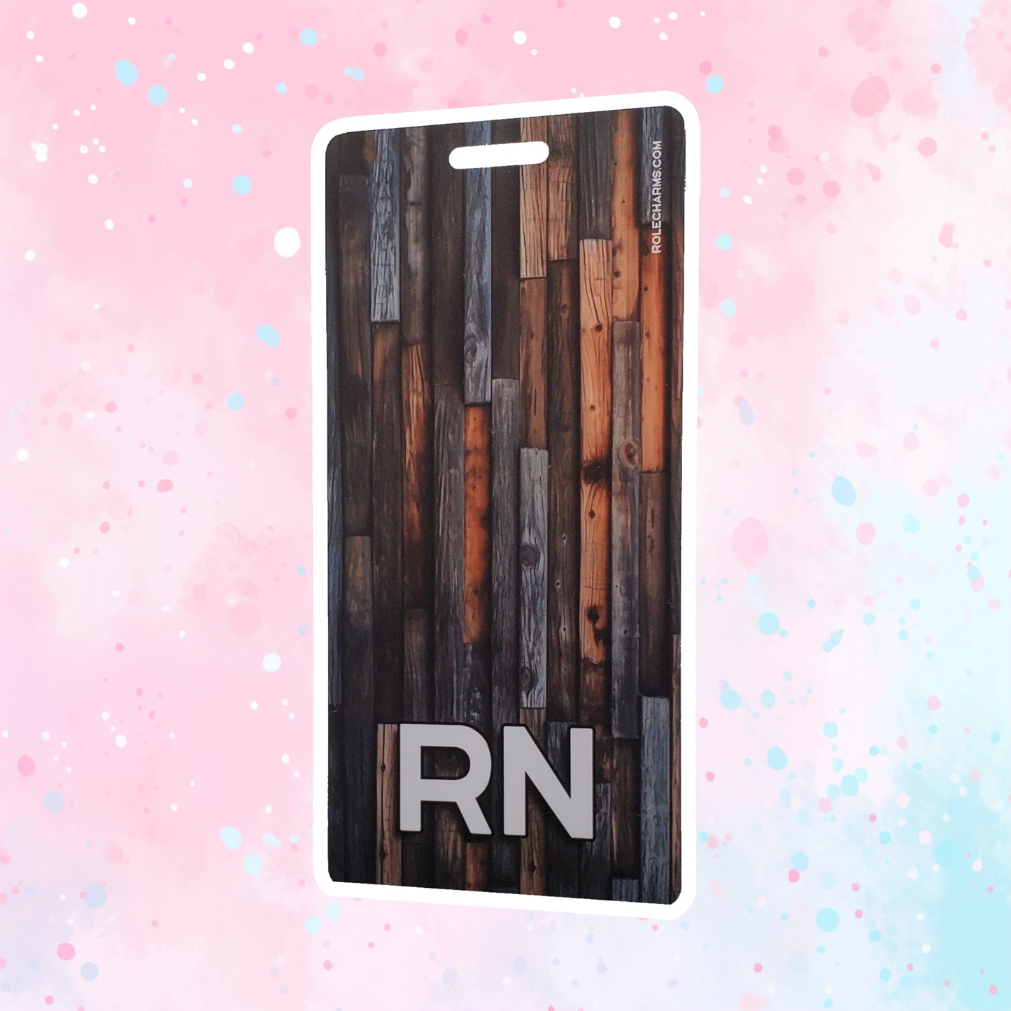 Wood Cabin (RN) - Vertical Role ID Badge [v1]